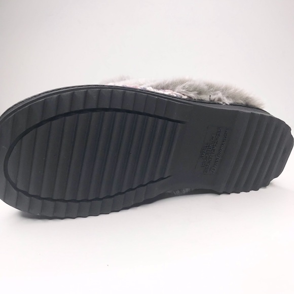 Dearfoams Womens Allison Textured Chenille Knit Scuff Slipper Aztec Small - Picture 7 of 7